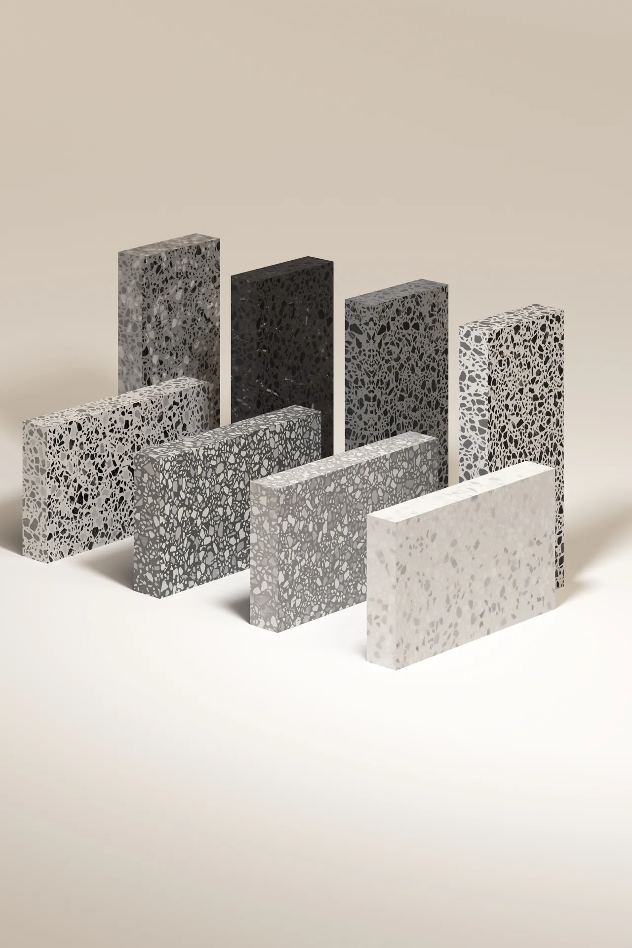 Monochromes Terrazzo