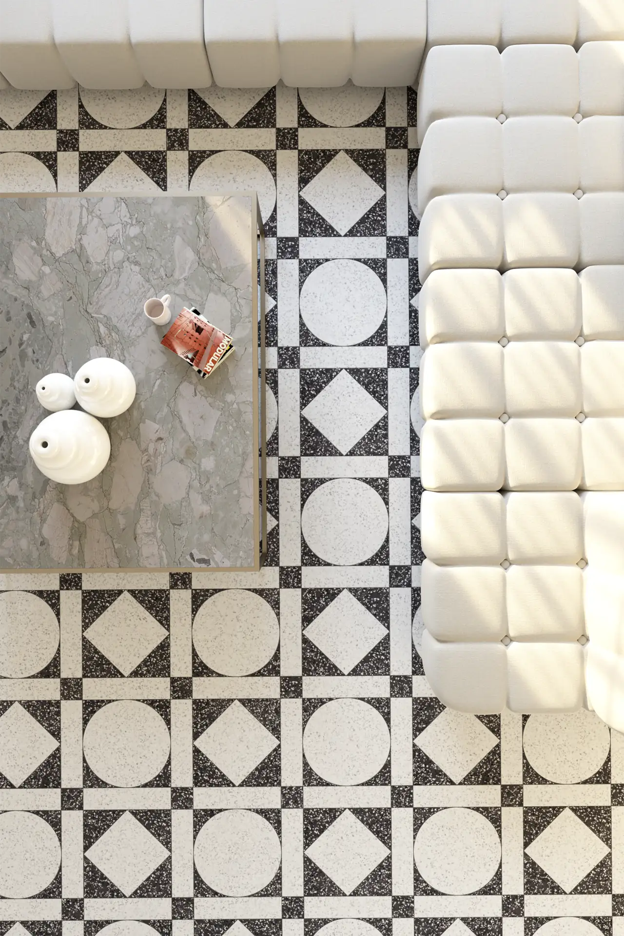 Cortile Pattern Monochromes