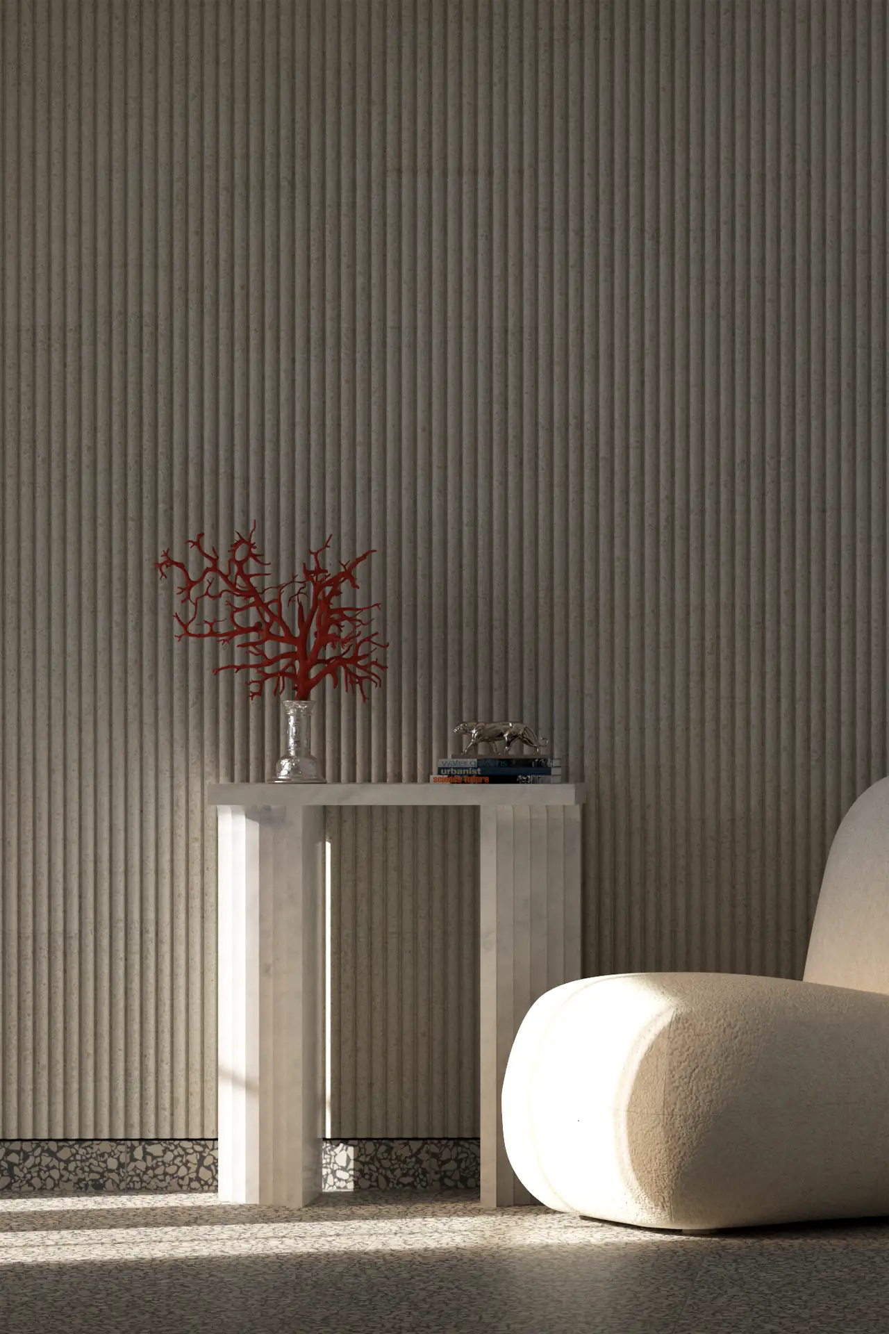 Medium Dune Texture Bianco Inglese