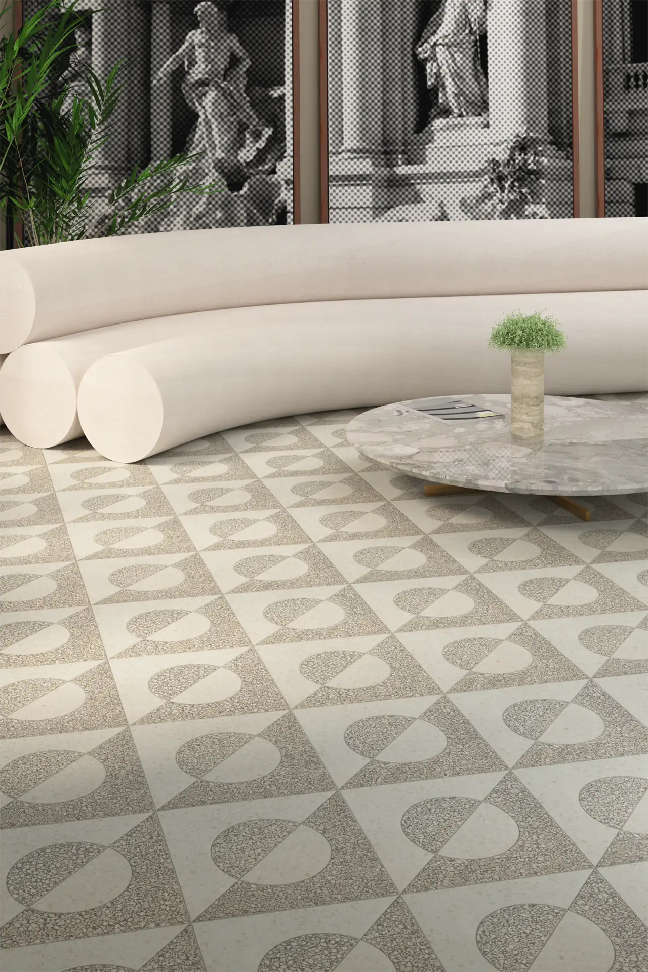 Portico Pattern Bianco Inglese